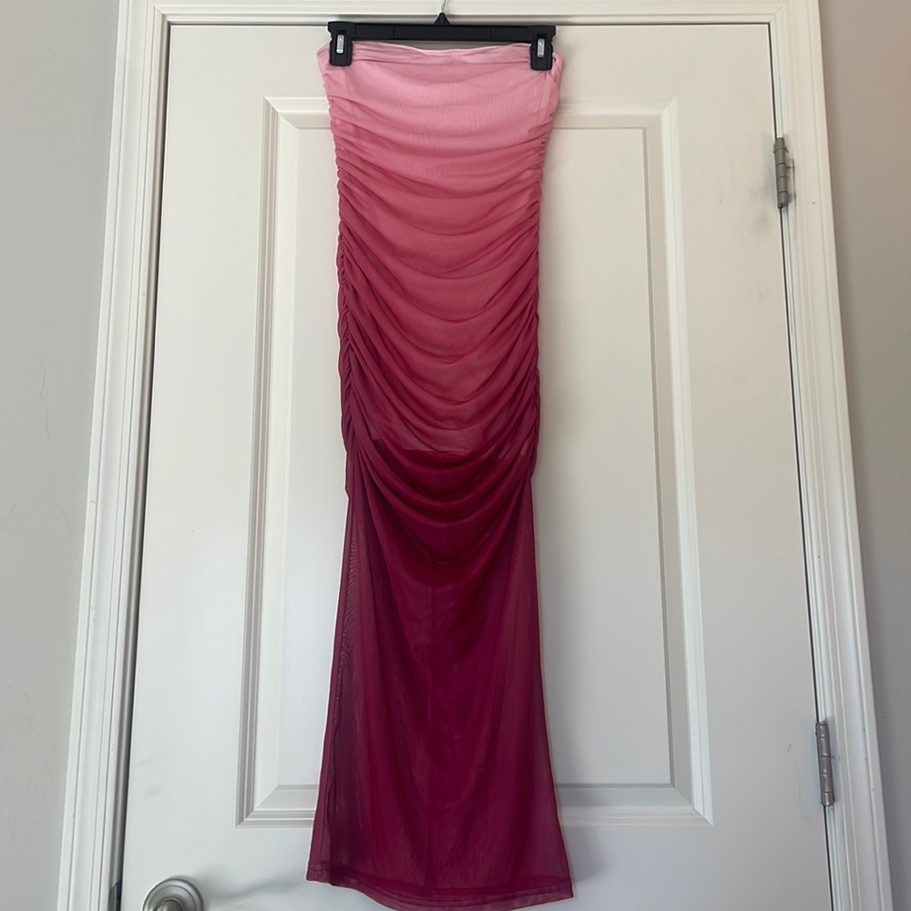 Forever 21 Pink Ombre Maxi Dress